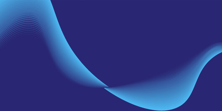 Modern background with waves for banner. Medium banner size. Vector background with lines. Element for abstract modern simple design