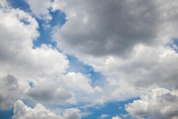 fluffy clouds in the sky