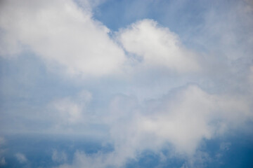 scattered clouds in the sky