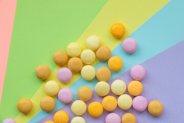 Obraz premium Candy on the colorful background