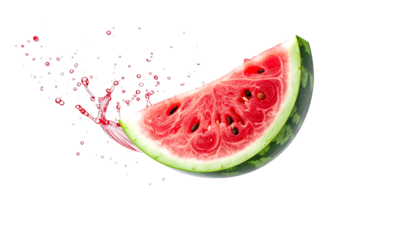 みずみずしい夏の味わいを感じるスイカ｜背景なし・透過PNG