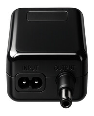Fototapeta premium Compact DC power adapter for LED strips, ideal for display cabinet accent lighting.