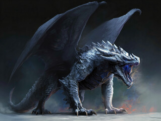 Fearsome Elder Dragon of Chaos in Full Body Art
