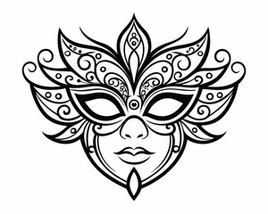 carnival mask vector
