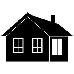 house on white background