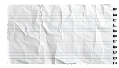 vector PNG of lined notebook paper, featuring blue horizontal lines and a red margin, ideal for educational, office, and stationery designs