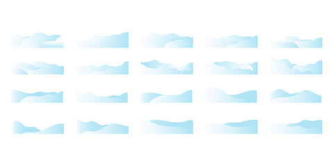 Fototapeta premium Snow Pile Footer