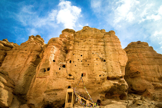 Chhosar Cave in the Upper Mustang Nepal