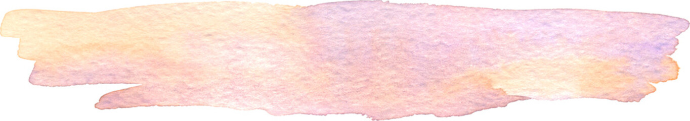Watercolour paint strokes texture  stroke of paint isolated on transparent background 
