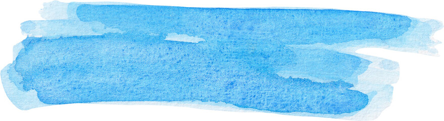 Watercolour paint strokes texture  stroke of paint isolated on transparent background 