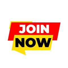 Join Now png, red colour icon, technology process symbol, update concept art, minimal clean design