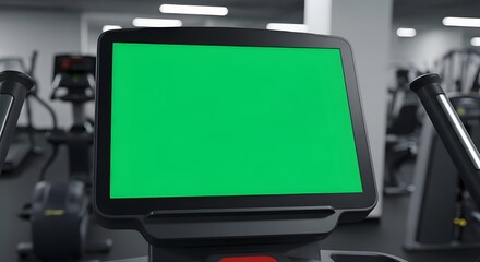green screen monitor gym equipment modern fitness center