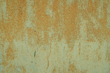 old painted rusty metal wall
