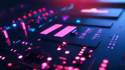 Electronic circuit board showing data processing technology - Powered by Adobe