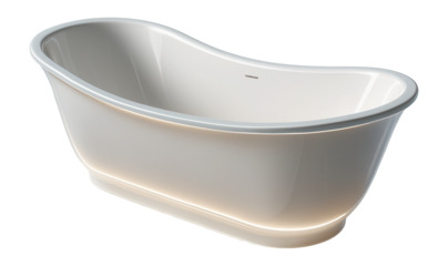 Acrylic tub with built-in LED lighting for ambient luxury in your bathroom.
