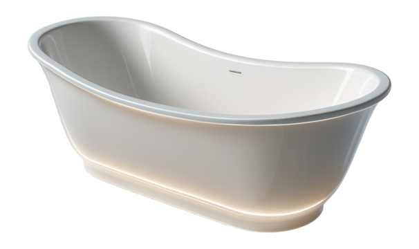 Acrylic tub with built-in LED lighting for ambient luxury in your bathroom.