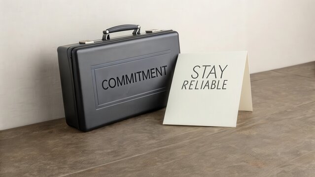 Business Concept of Commitment and Reliability for Successful Teams