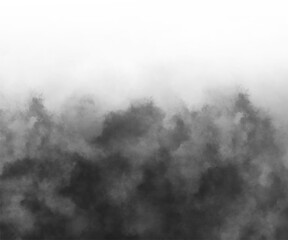 Realistic dry ice smoke clouds fog overlay perfect for compositing into your shots.   Fog or smoke isolated transparent background. White vector cloudiness, mist or smog background. PNG image