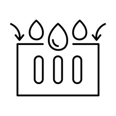 storm protection line icon