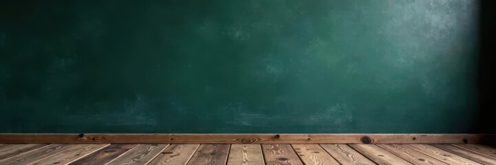 Empty chalkboard menu board on rustic wooden floor , food, worn, design