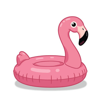 Adorable Pink Flamingo Inflatable Pool Float Toy.