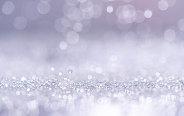Abstract Purple bokeh defocus glitter blur background.