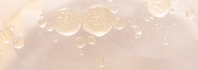 Abstract Pink water bubbles background