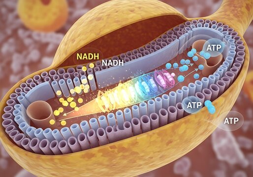 Mitochondria Structure - A Detailed View of Cellular Energy Production.