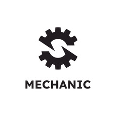 S Gear Logo  icon design template elements