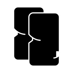 paper glyph icon