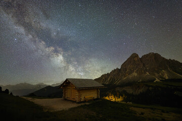 night in the mountains