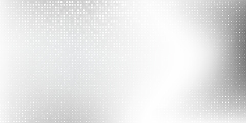 Fototapeta premium Dotted silver foil mesh background with metal mirror texture. Chrome gradient surface abstract modern simple art