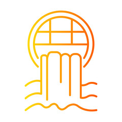 sewerage gradient icon
