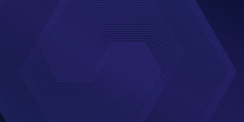 Art gradient lines hexagon pattern. Futuristic technology concept art