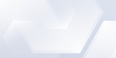 Vector white background with gradient color and artistic dynamic lhexagon modern abstract