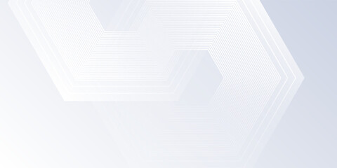 Modern white background with gradient color and artistic dynamic lhexagon art