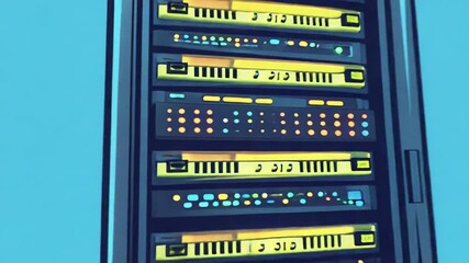 Server rack providing data center network it services