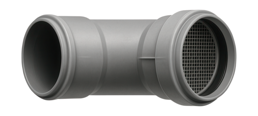 Single-layer drainage pipe with built-in filter for rainwater purification in townhouses.
