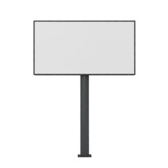 blank billboard isolated on white