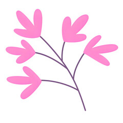 pink flower vector illustration