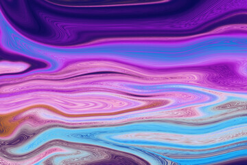 Vibrant swirls of purple pink and blue abstract art