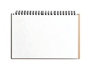 Spiral Notebook with Wire Binding on Black spiral bound white paper