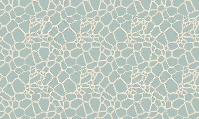 Symmetrical Cracked Stone and Organic Web Seamless Pattern