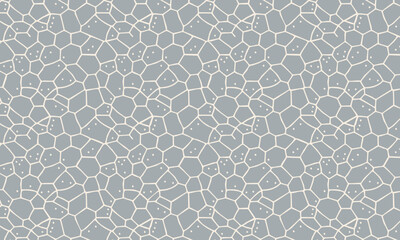 Fototapeta premium Minimalist Speckled Stone and Cellular Network Seamless Pattern