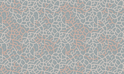 Abstract Cracked Web and Cellular Network Seamless Pattern