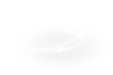 Luminous twirl light PNG with glowing sparkles and soft golden rays. Abstract swirl illumination for futuristic, elegant, and magical design backgrounds. © kulinskaia