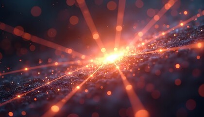 Quantum Light Strings Forming Abstract Energy Core Composition