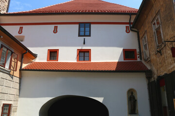 Traditional architecture in Zagreb, Croatia.