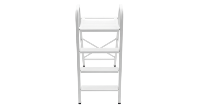 Isolated step ladder for household tasks and home renovation projects equipment metal construction