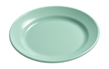 Lightweight, durable pastel melamine dinner plate, perfect for outdoor picnics.